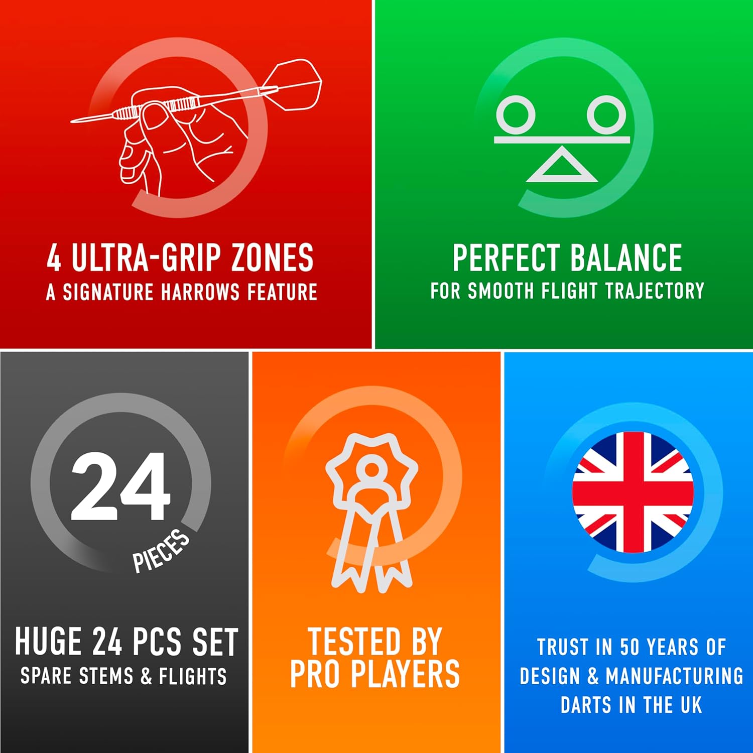 Harrows Sabre 90% Tungsten Steel Tip Darts Set – P... - Image 6