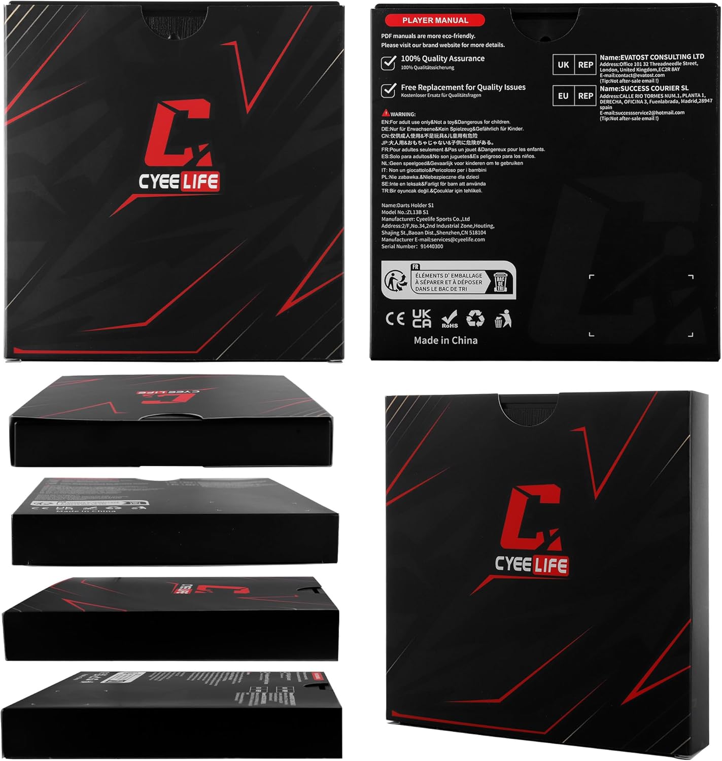 CyeeLife Wall Mounted Darts Holder/Stand,Dart Case... - Image 10