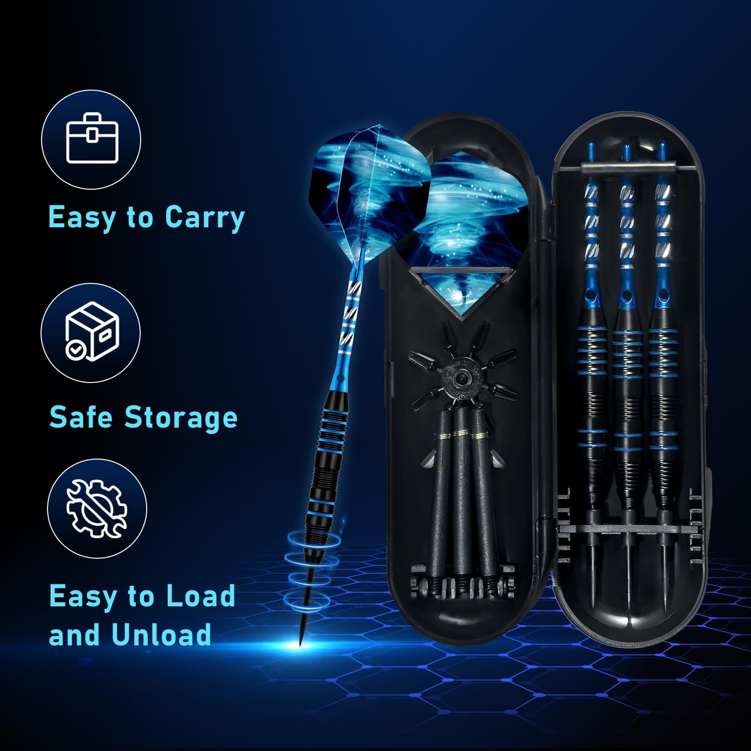 XAWU 3 Pack Steel Tip Darts Set Professional Darts... - Image 6