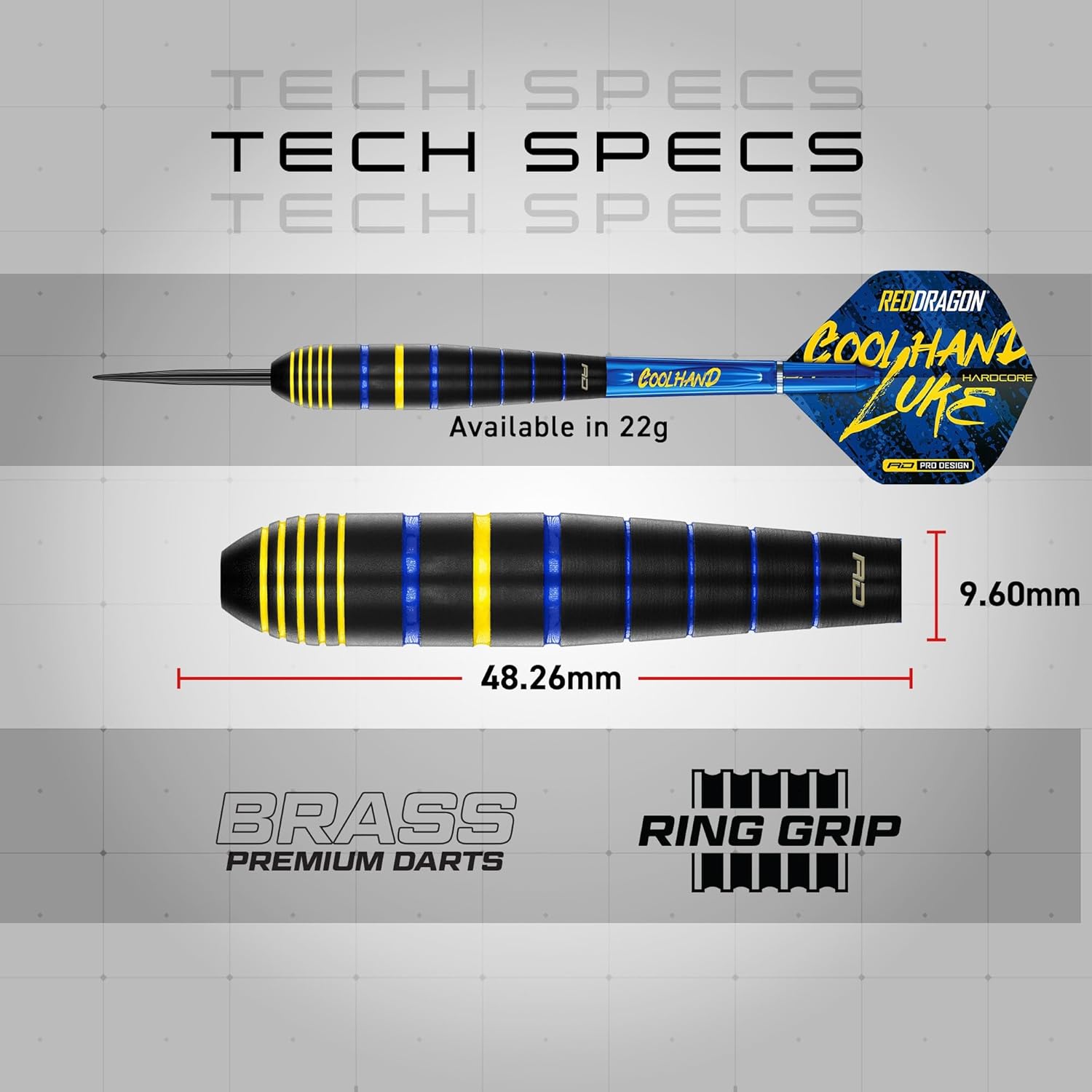 RED DRAGON Professional Player Brass Darts Set wit... - Image 5