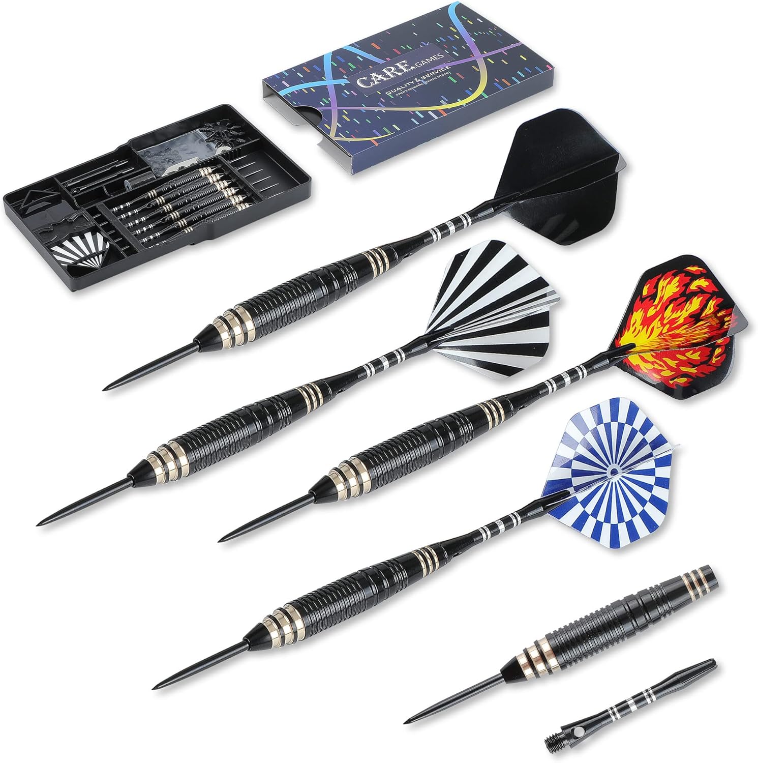 CyeeLife CareGames 6pcs Steel Tip Darts,Profession... - Image 6