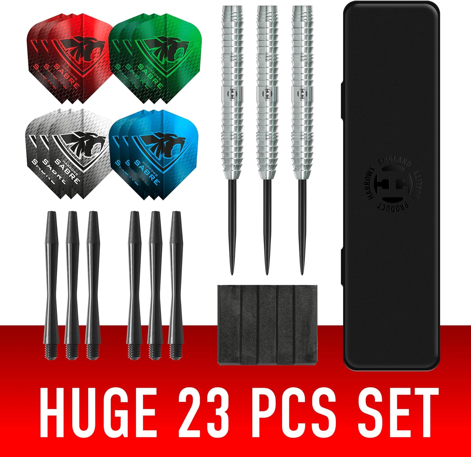Harrows Sabre 90% Tungsten Steel Tip Darts Set – P... - Image 3