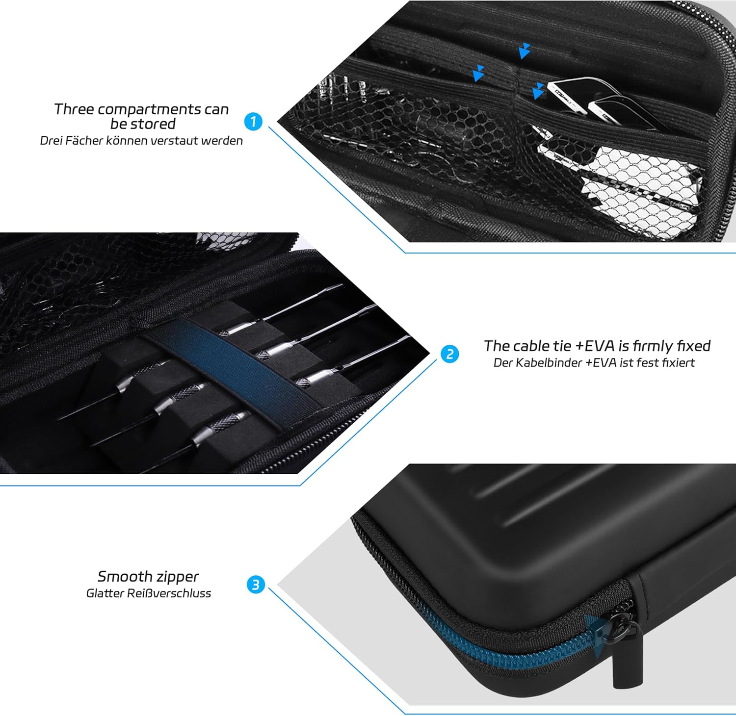 CyeeLife Dart Case,Darts Carrying Case for Steel T... - Image 4