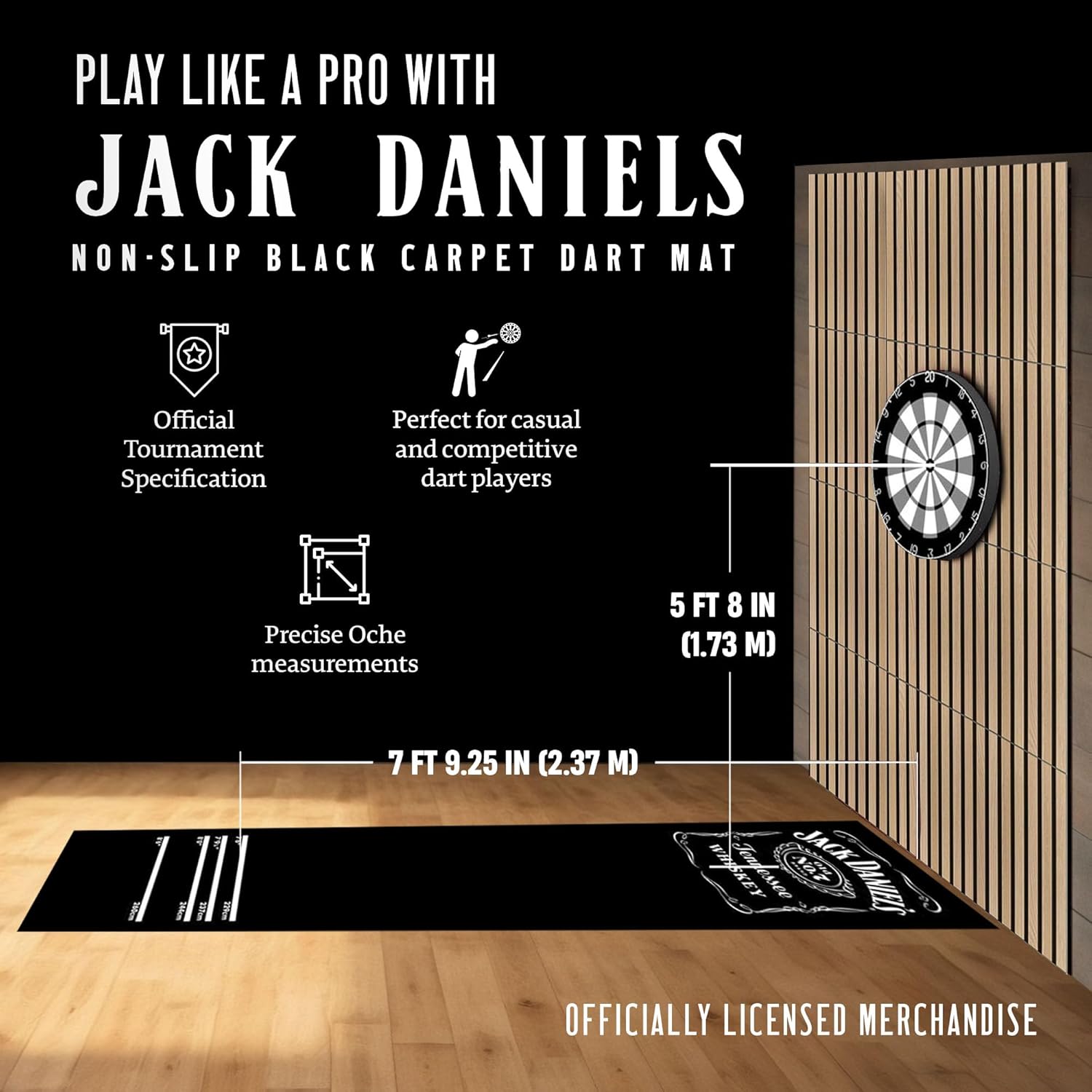 Jack Daniel's Officially Licensed Black Carpet Dar... - Image 3