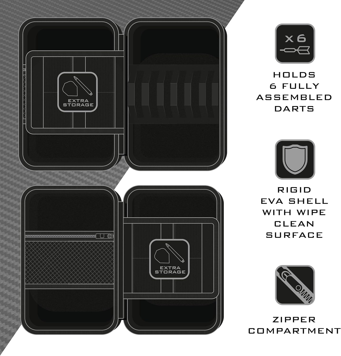 Harrows Darts Case Blaze Pro 6 - Darts Case, Darts... - Image 4