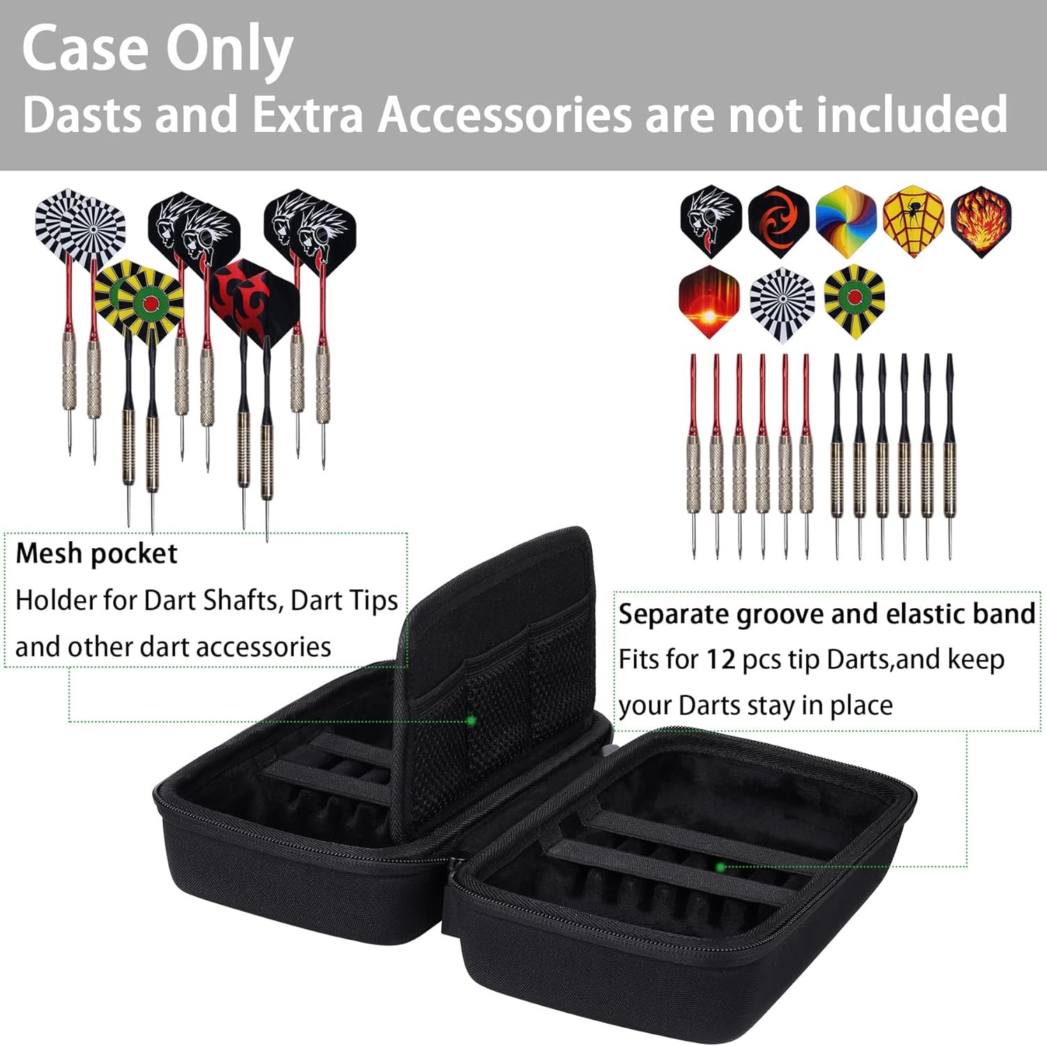 co2CREA Hard EVA Shell Storage Dart Case for Steel... - Image 4