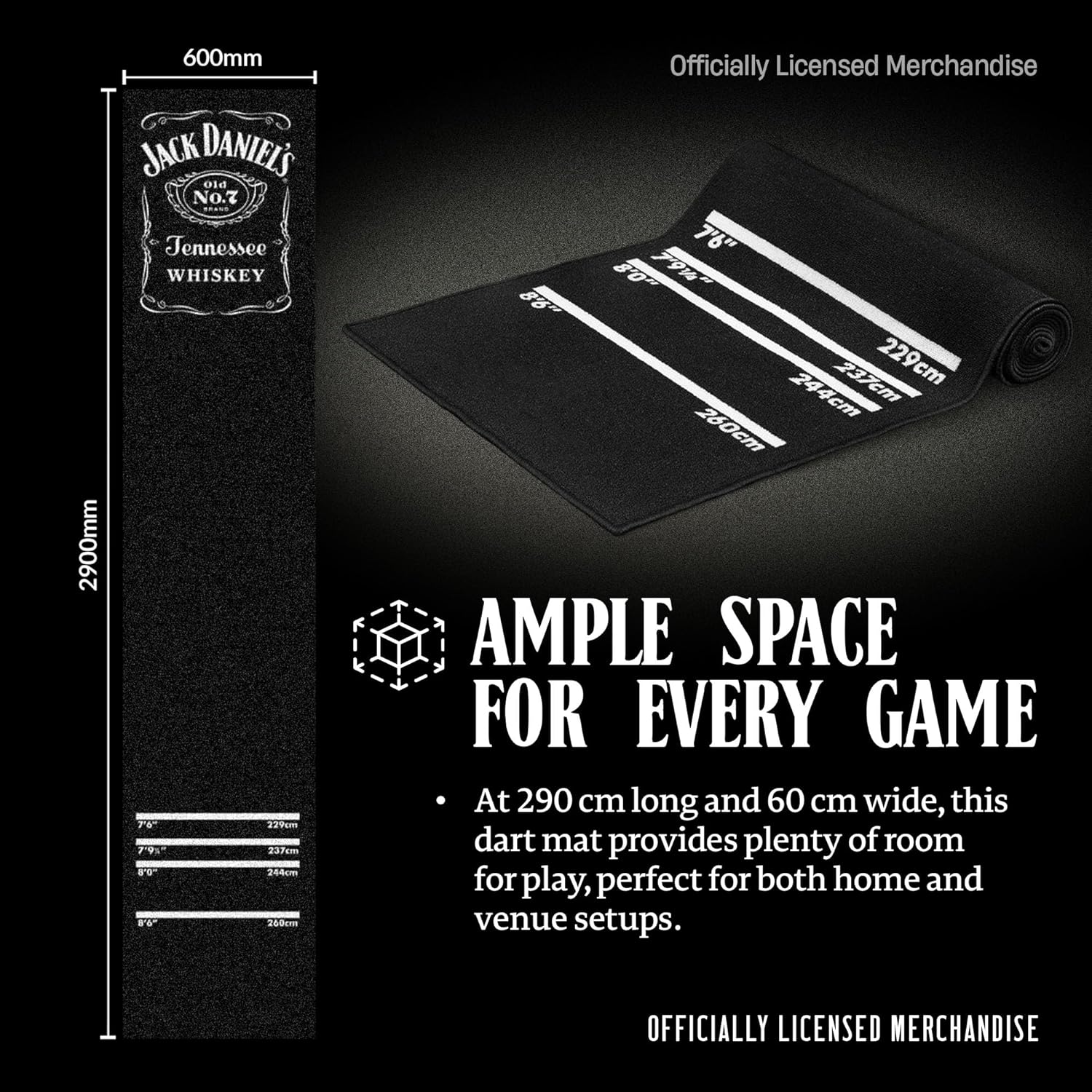 Jack Daniel's Officially Licensed Black Carpet Dar... - Image 7