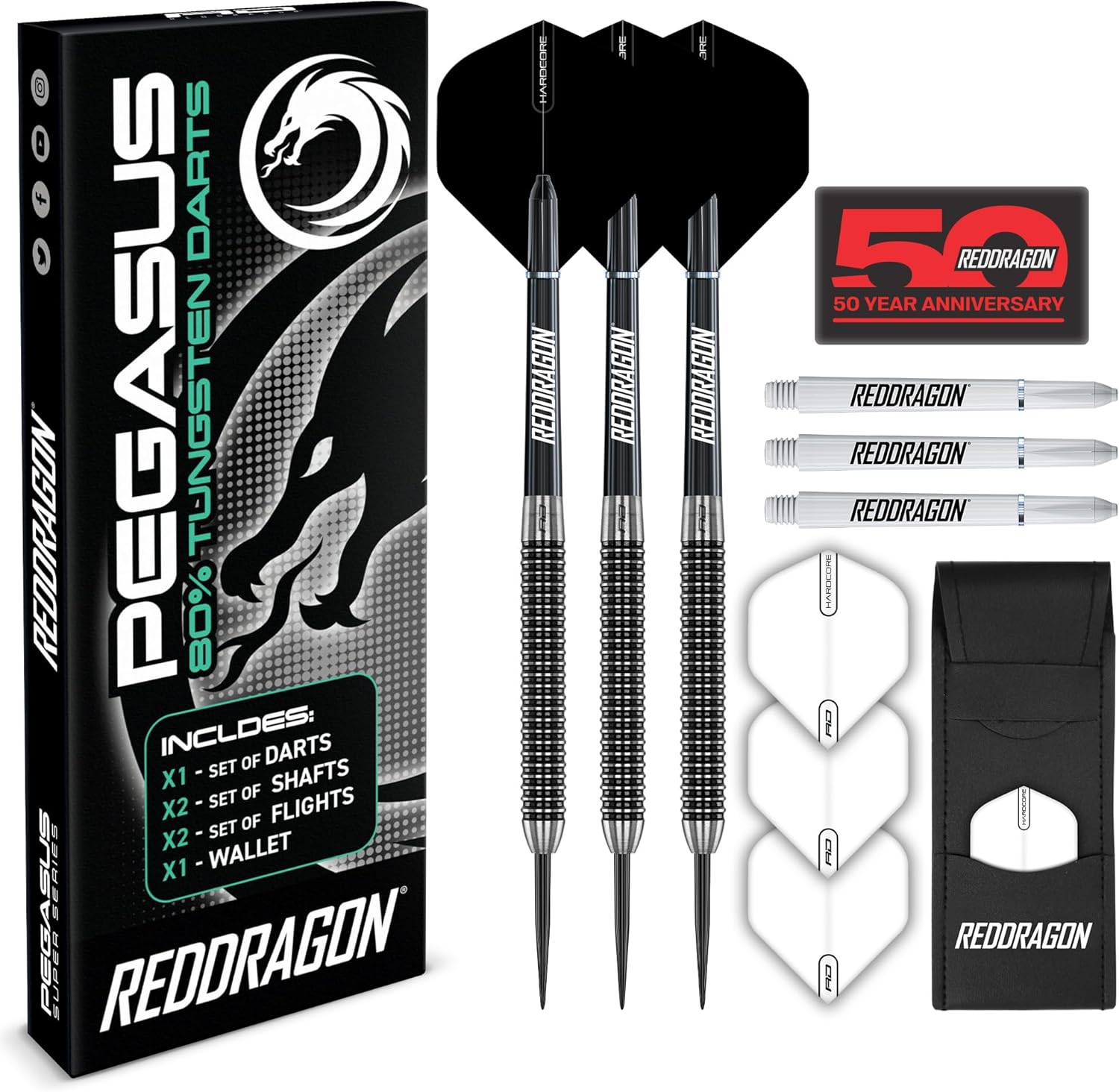 RED DRAGON Pegasus Professional 80% Tungsten Darts... - Image 2