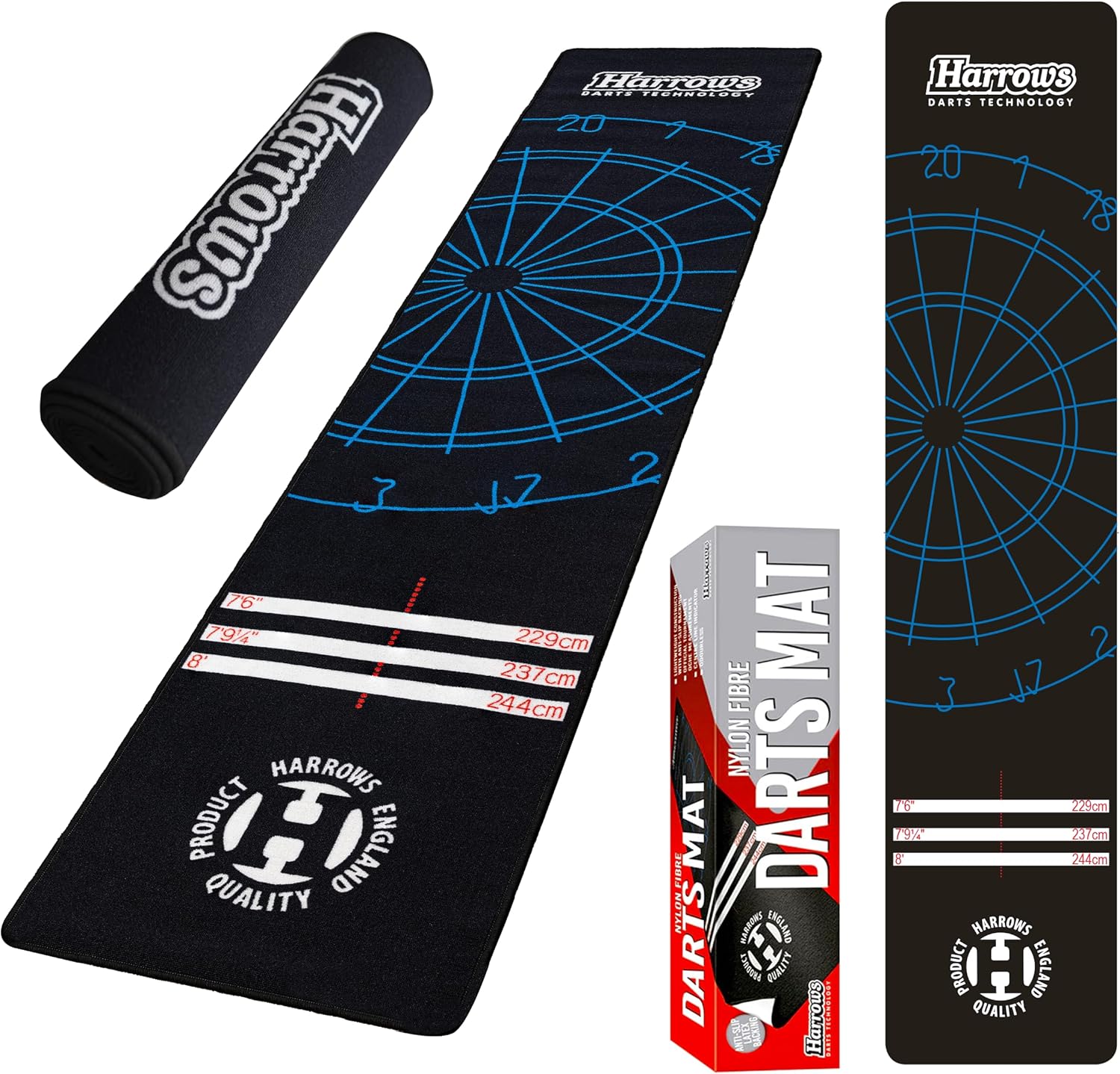 Harrows Darts Mat with Oche I Floor Protection I N... - Image 2