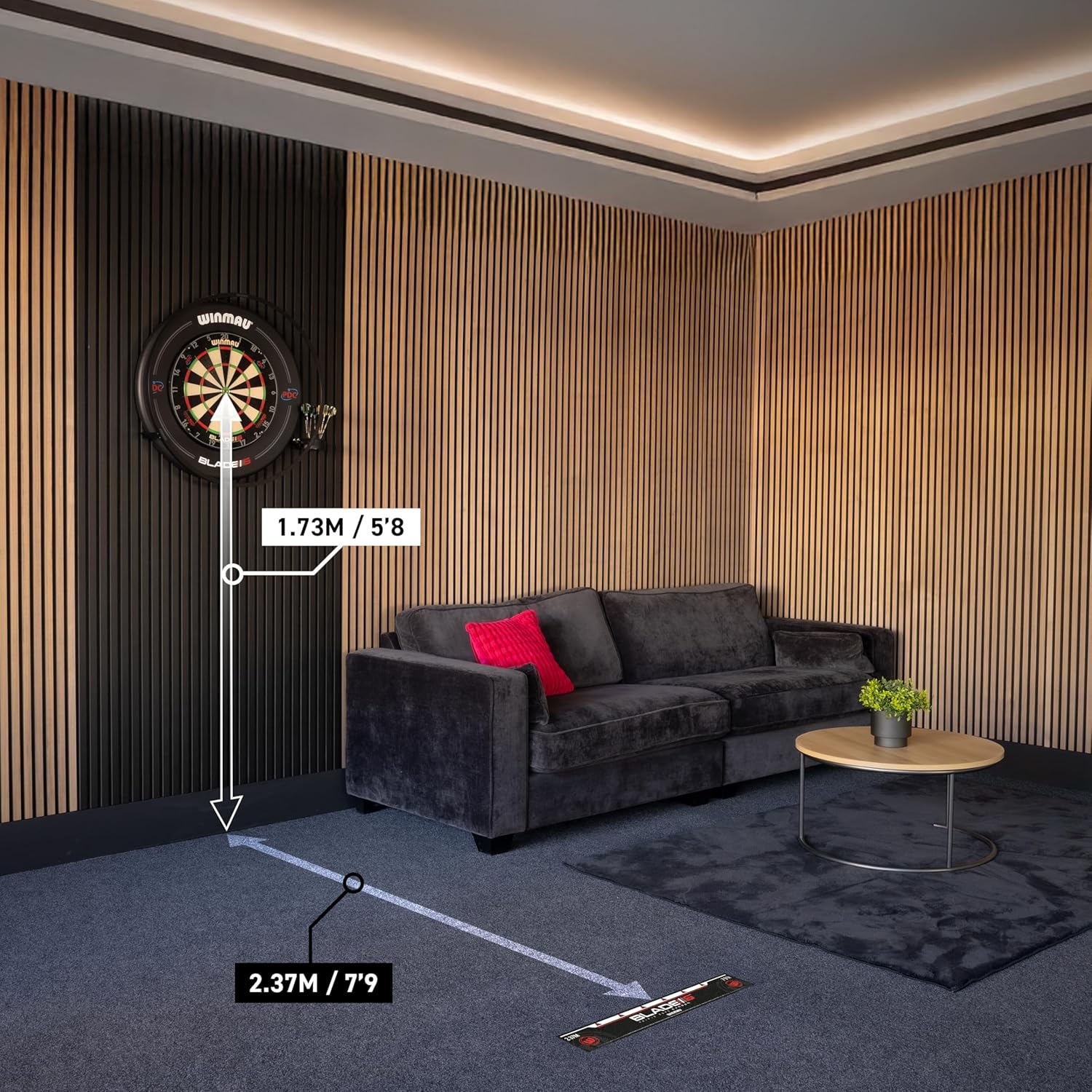 WINMAU - Darts Oche Lines - High Visibility Throw ... - Image 5