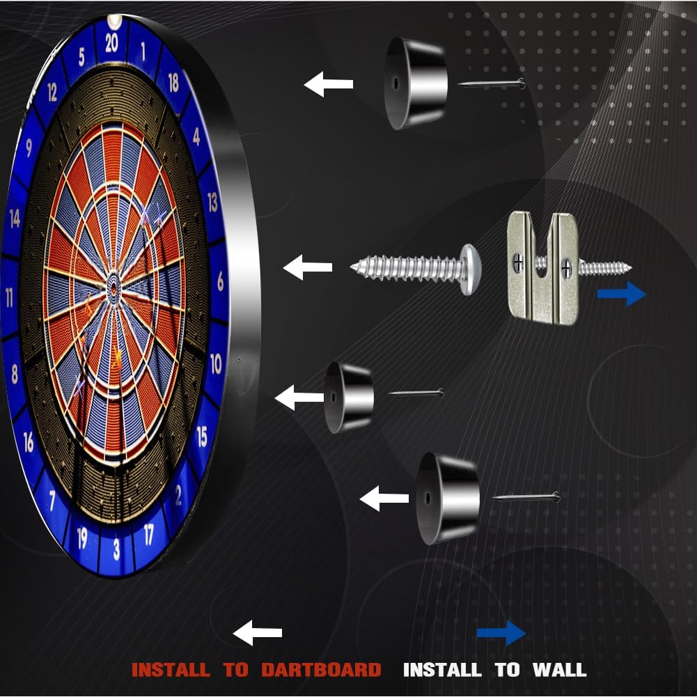 Dartboard Bracket, 2 Dart Board Hanging Kits Inclu... - Image 4