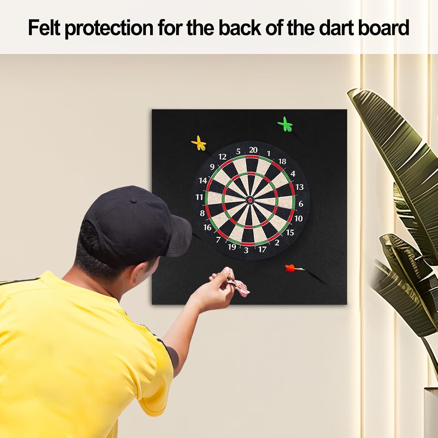 Dart Wall Protector, Board Accessory Set, 23.62x35... - Image 5