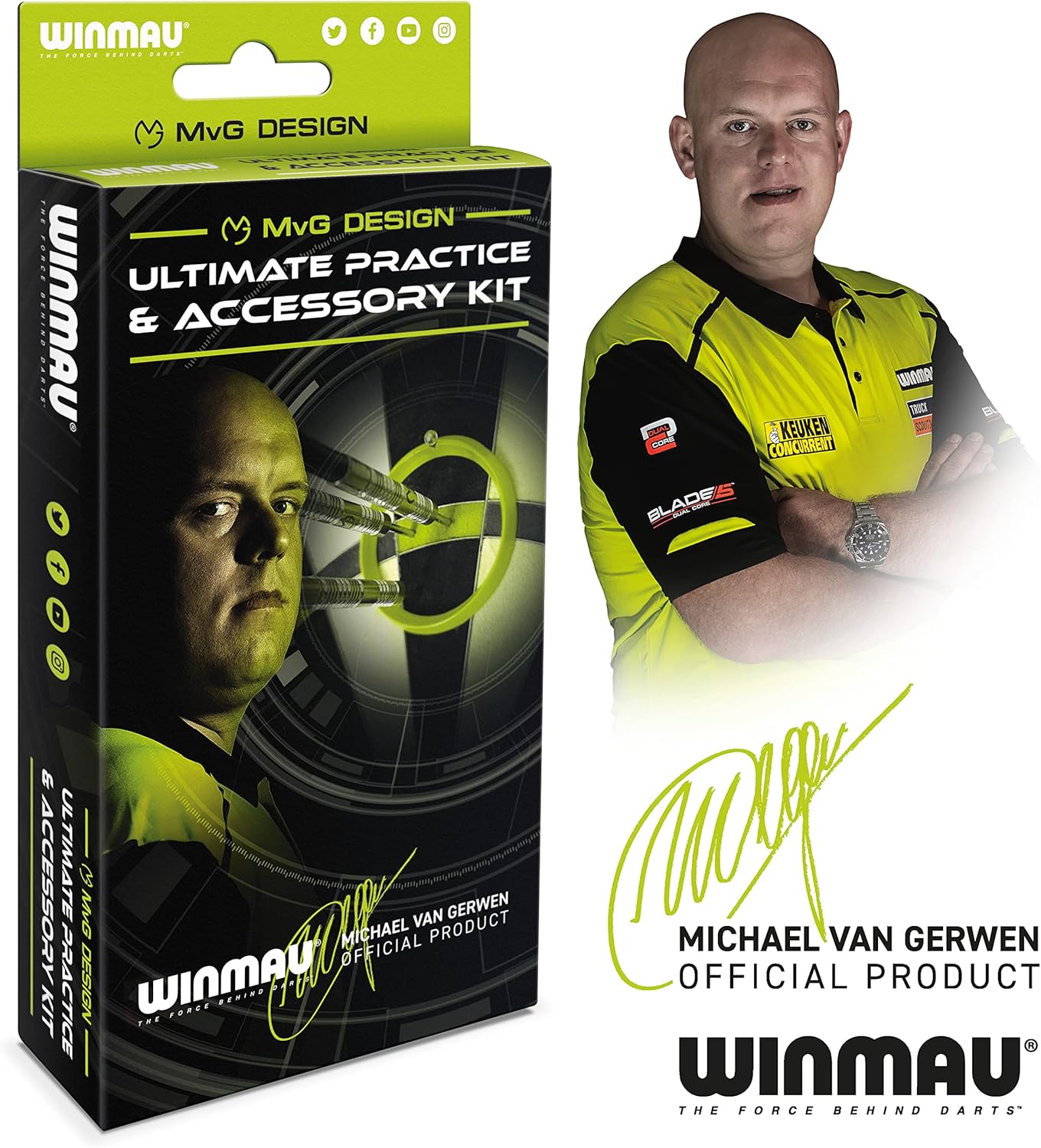 WINMAU Michael van Gerwen MvG Darts Accessories - Image 3