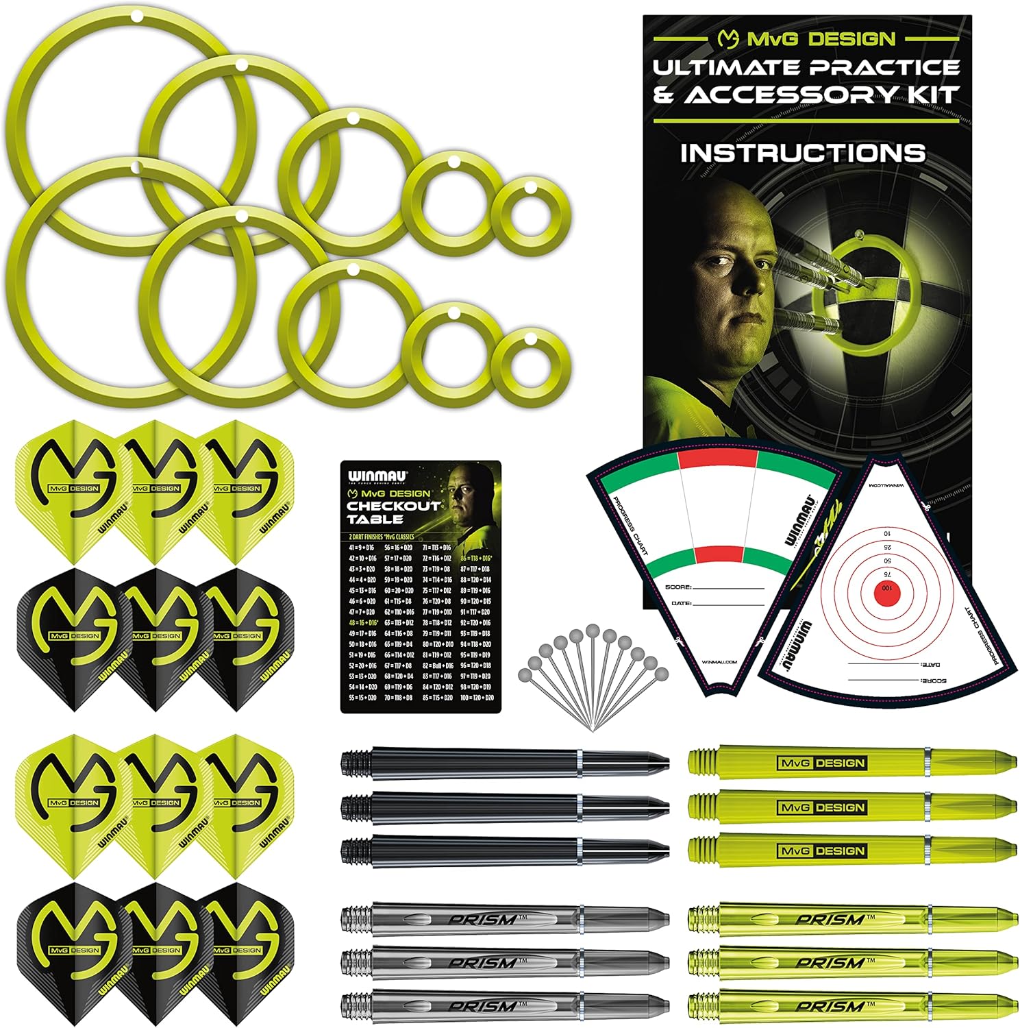 WINMAU Michael van Gerwen MvG Darts Accessories - Image 2