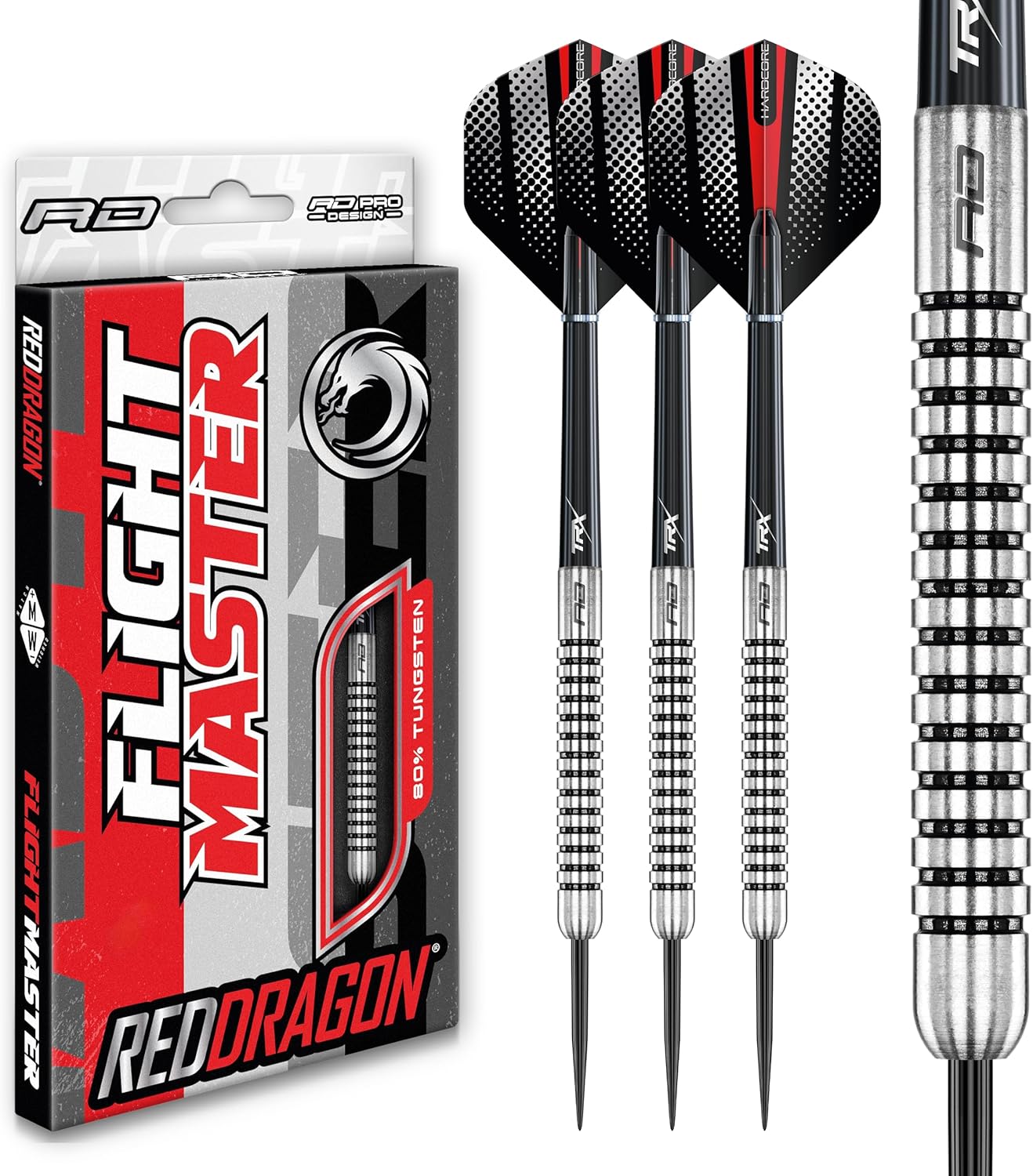 RED DRAGON Precision Ringed Grip Darts 21g, 23g, 2... - Image 2