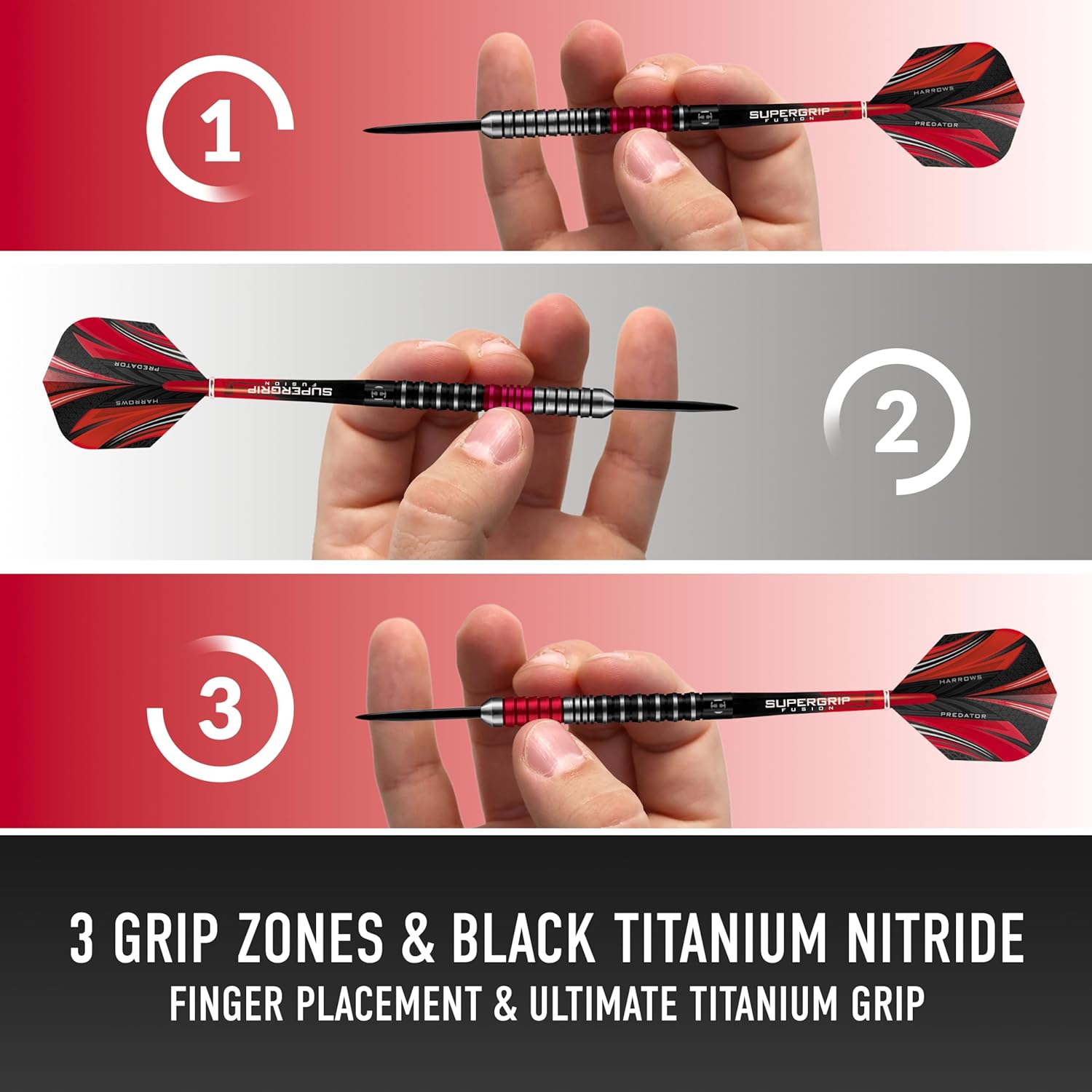 Harrows Predator 90% Tungsten Steel Tip Darts Set ... - Image 5