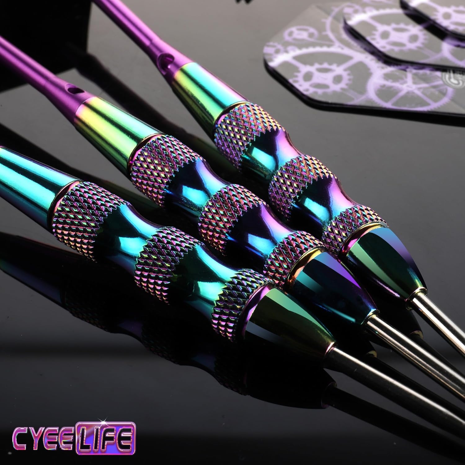 CyeeLife Steel Tip Darts Set,3 Pack Professional D... - Image 10