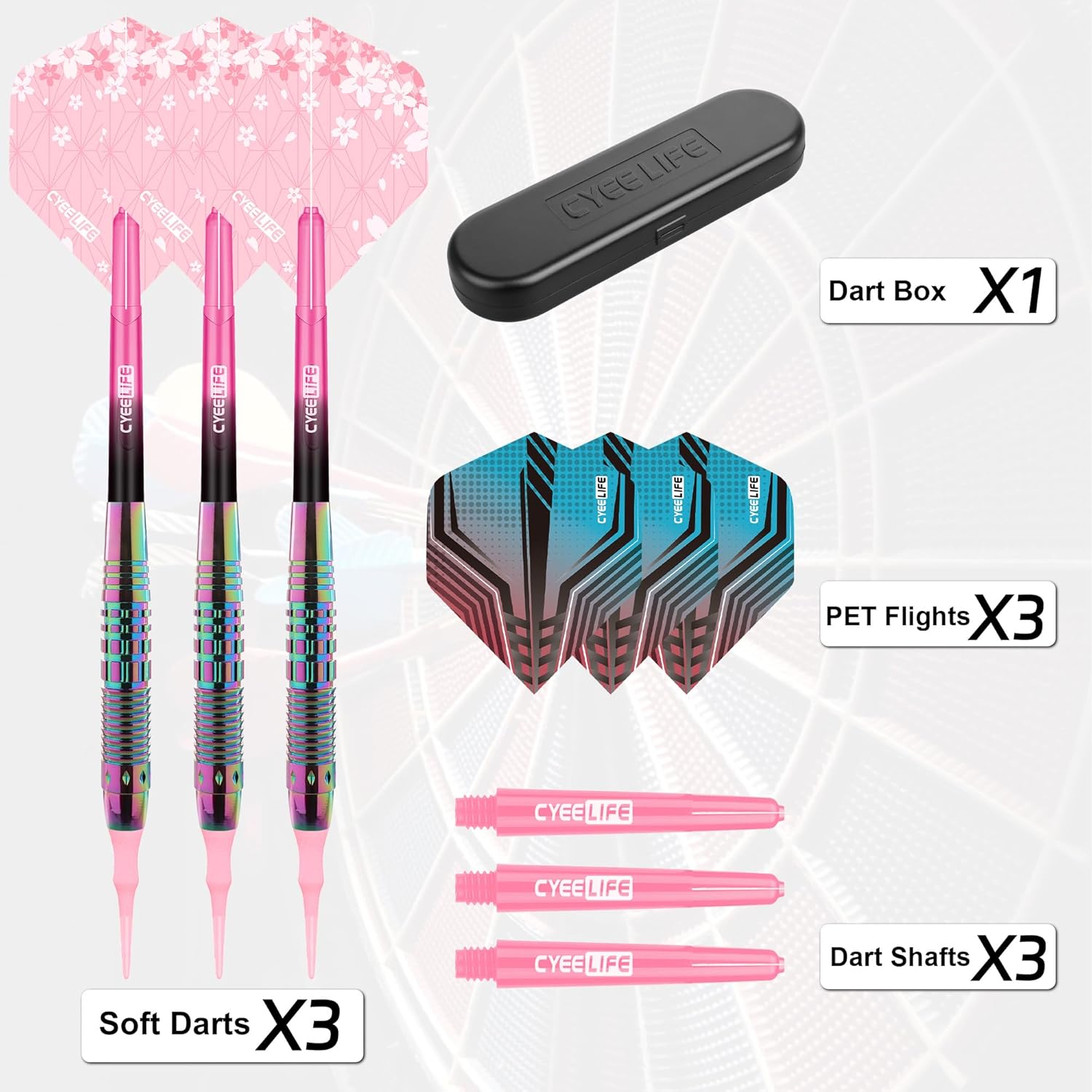CyeeLife Soft Tip Darts Set - Professional Darts P... - Image 6