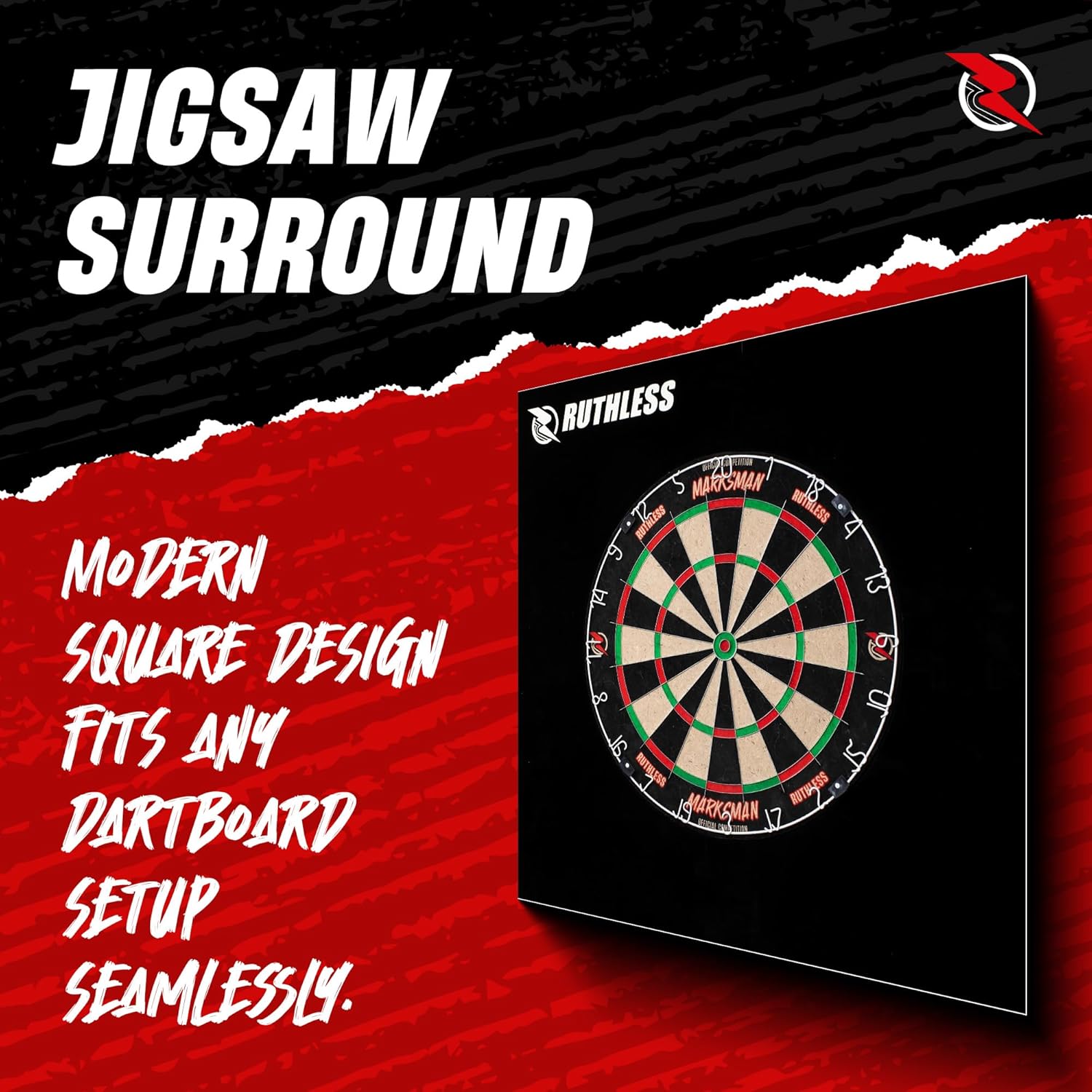 Ruthless | Jigsaw Dartboard Surround | Square Shap... - Image 3