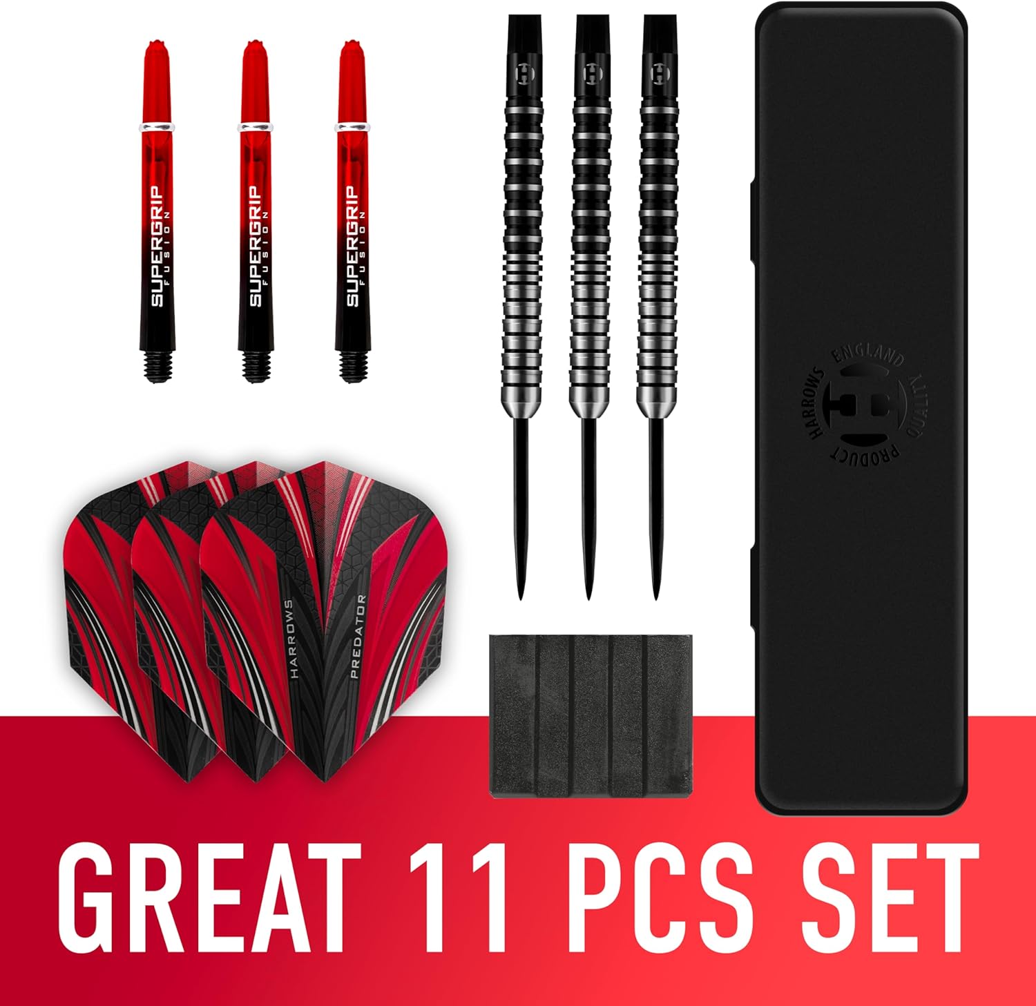 Harrows Predator 90% Tungsten Steel Tip Darts Set ... - Image 4