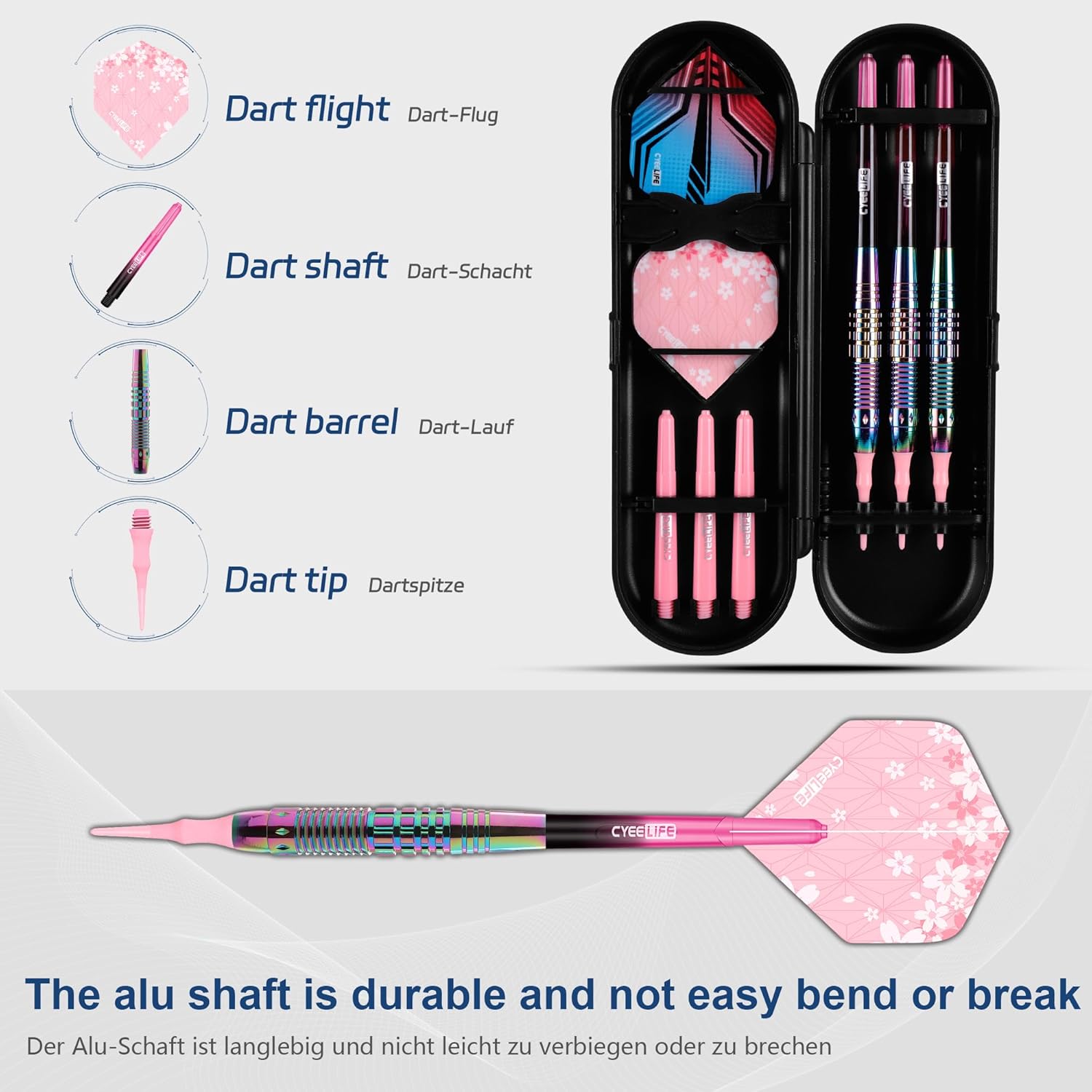 CyeeLife Soft Tip Darts Set - Professional Darts P... - Image 4
