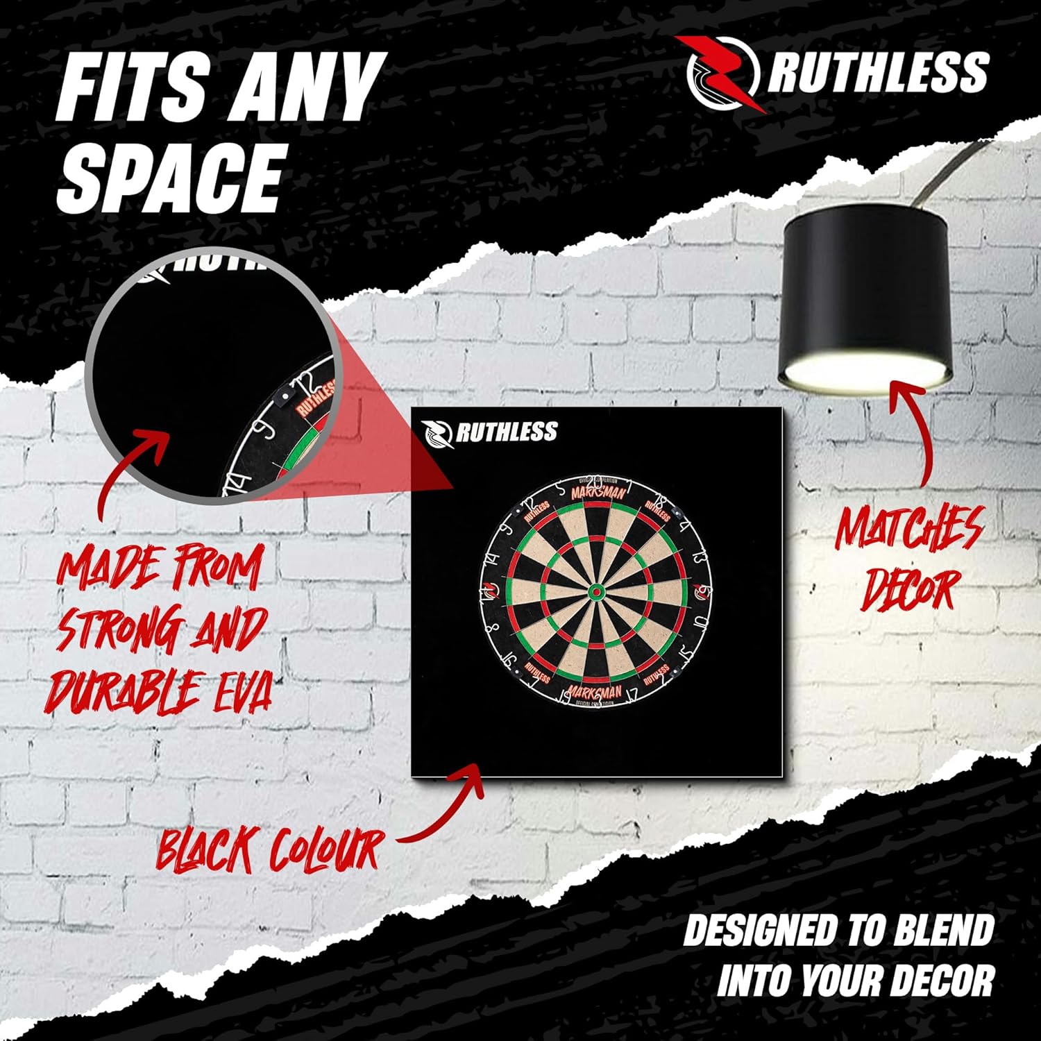 Ruthless | Jigsaw Dartboard Surround | Square Shap... - Image 6