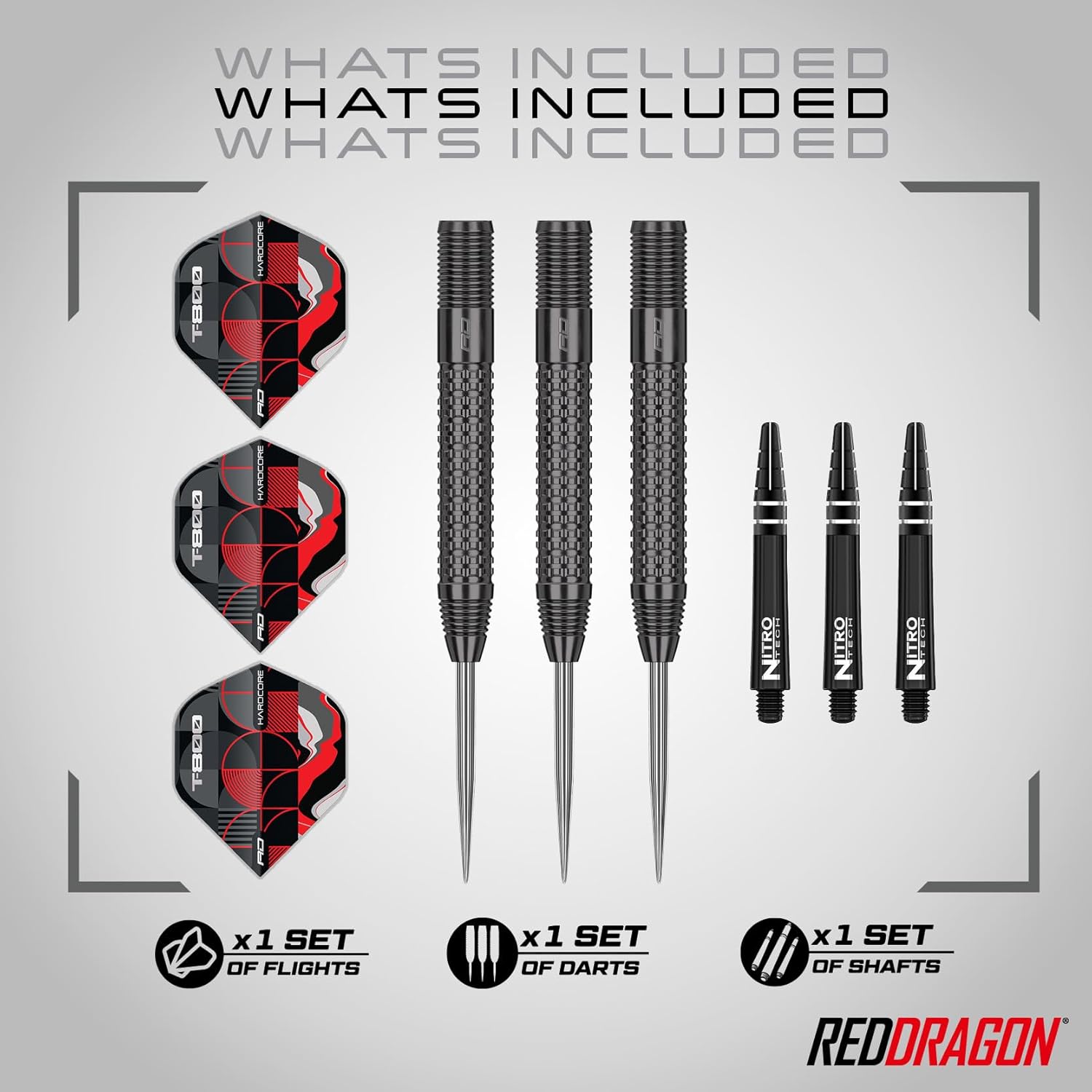 RED DRAGON T-800 90% Tungsten Darts Set – Sport-En... - Image 3