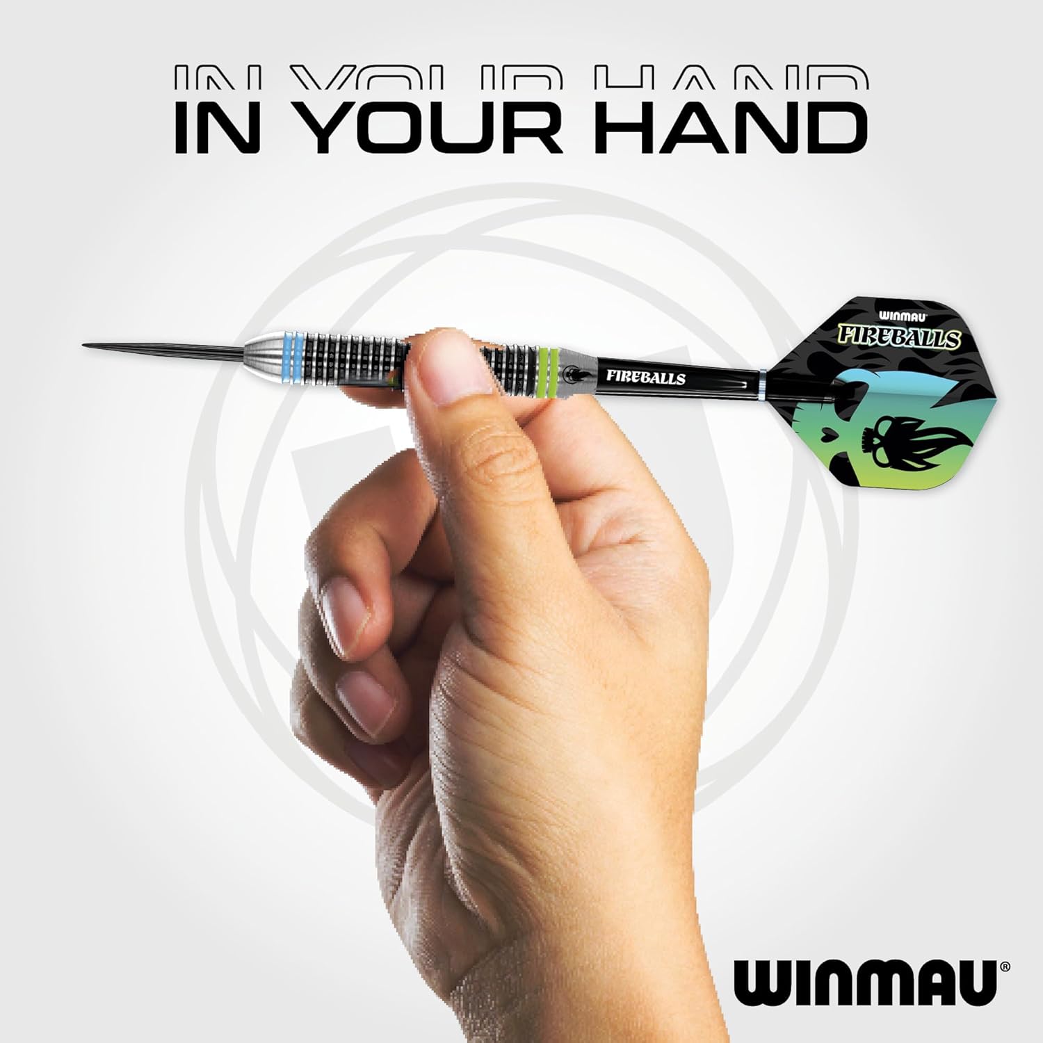 WINMAU Darts Fireball 22g Brass Steel Tip Darts Se... - Image 6