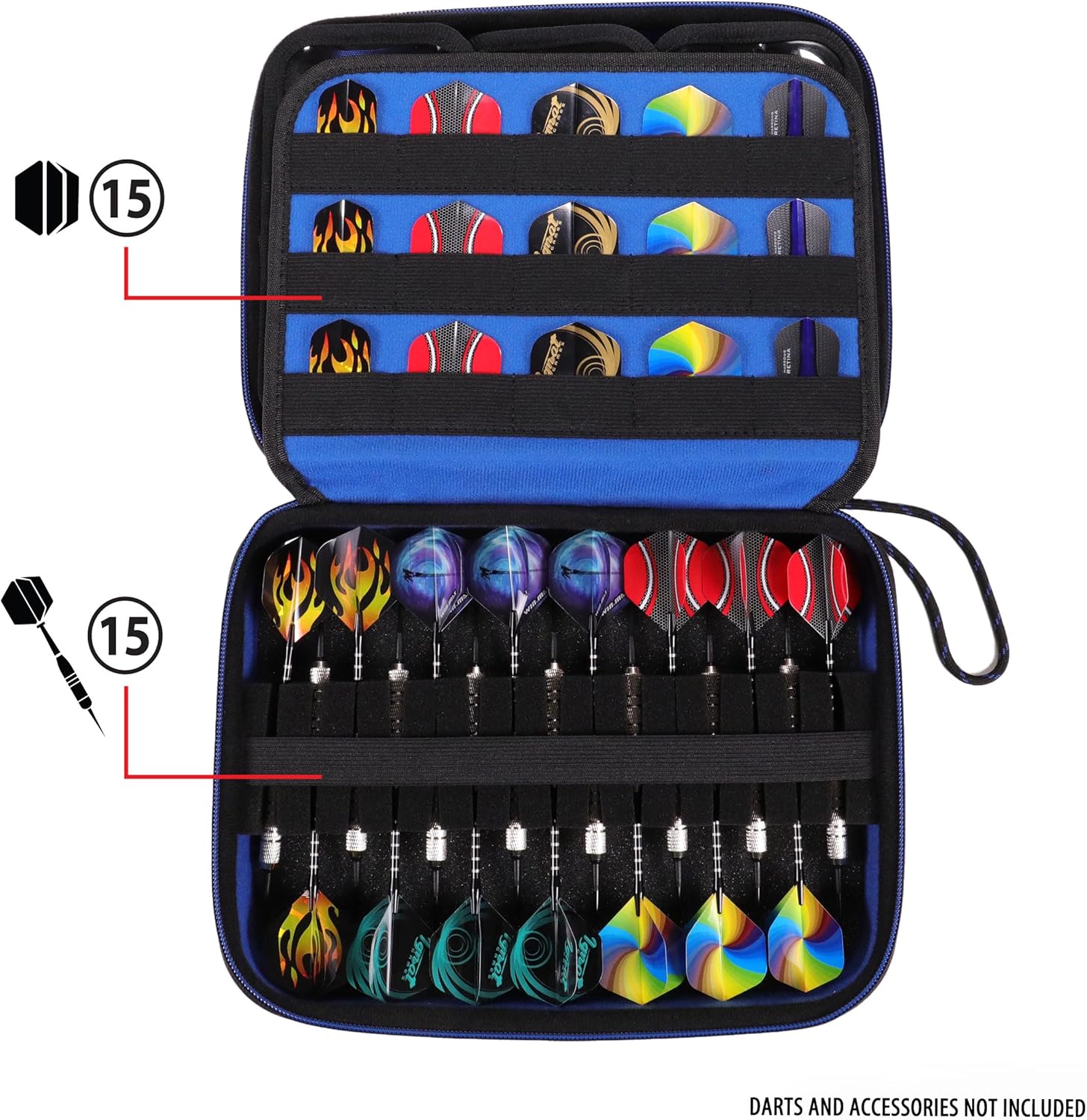 USA Gear XL Semi Hard Shell Dart Case - Storage Pr... - Image 3
