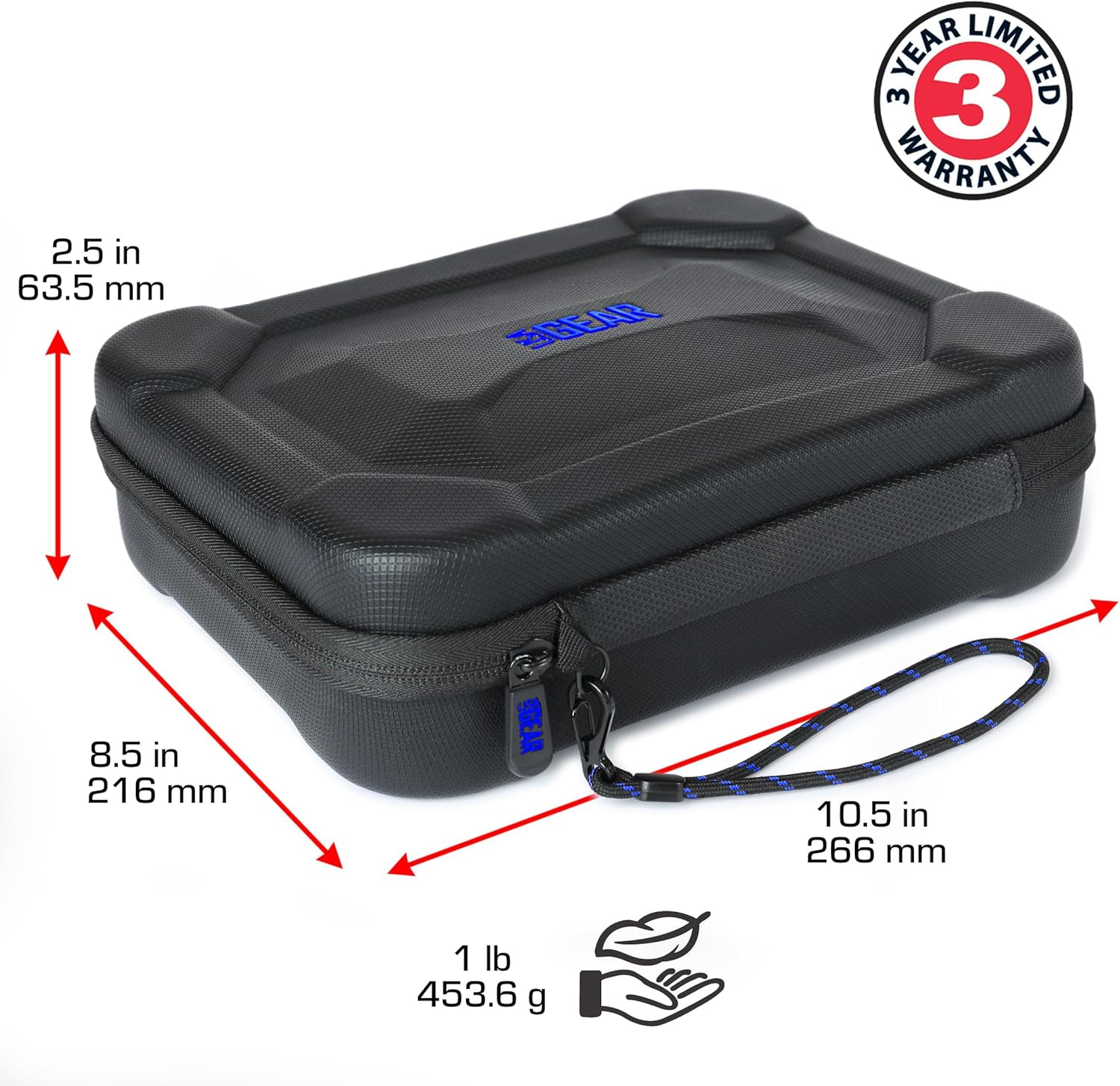 USA Gear XL Semi Hard Shell Dart Case - Storage Pr... - Image 4