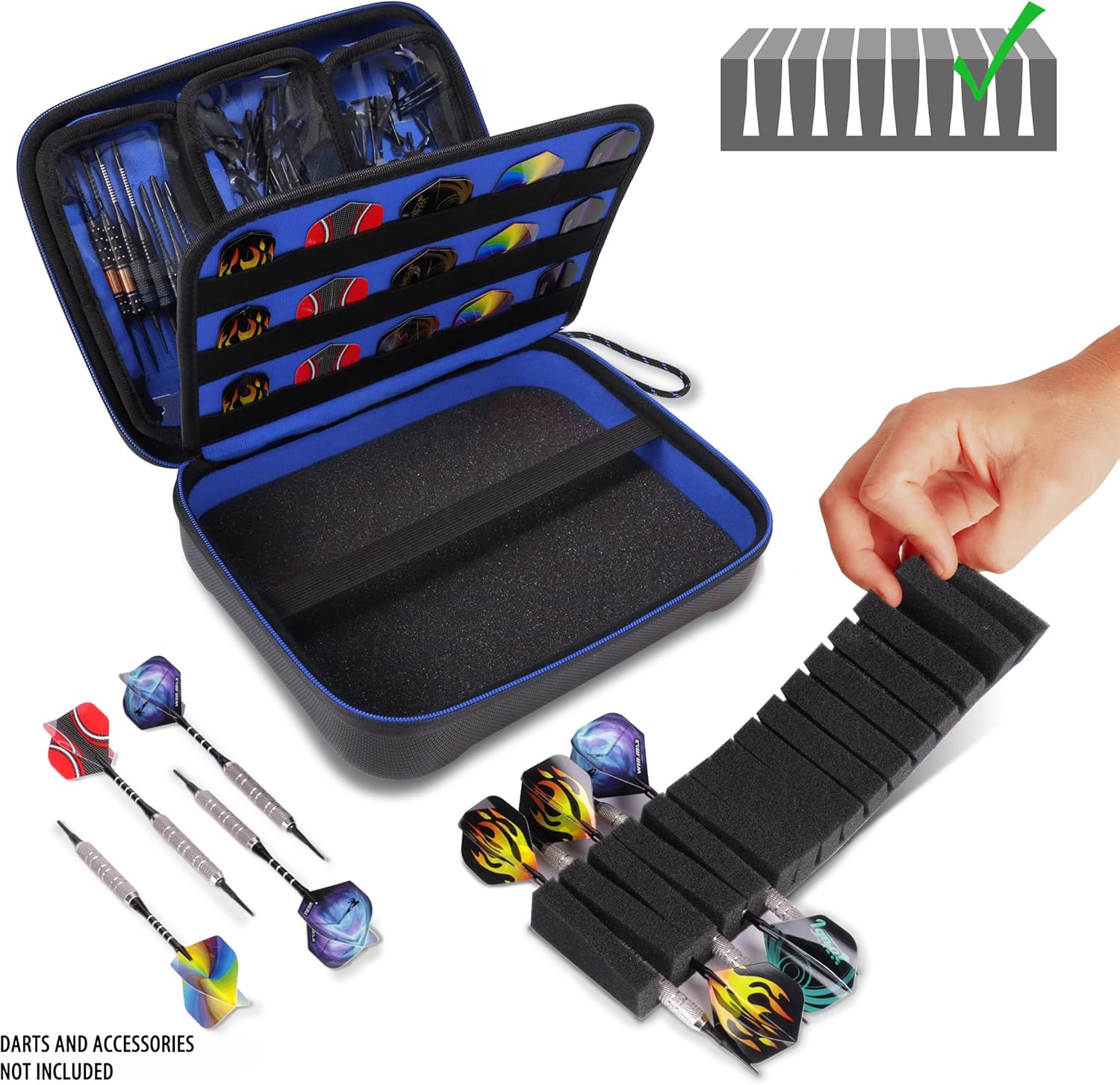 USA Gear XL Semi Hard Shell Dart Case - Storage Pr... - Image 7